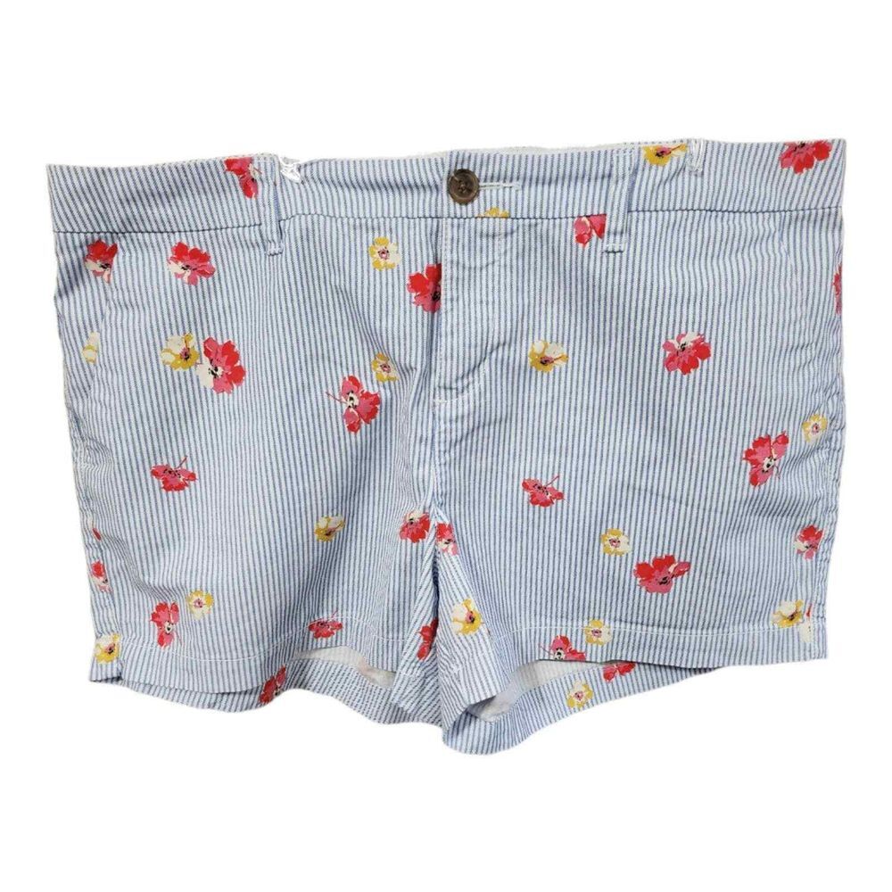 NWOT Old Navy Everyday Shorts Floral Striped Short Passe Part Out Size 12